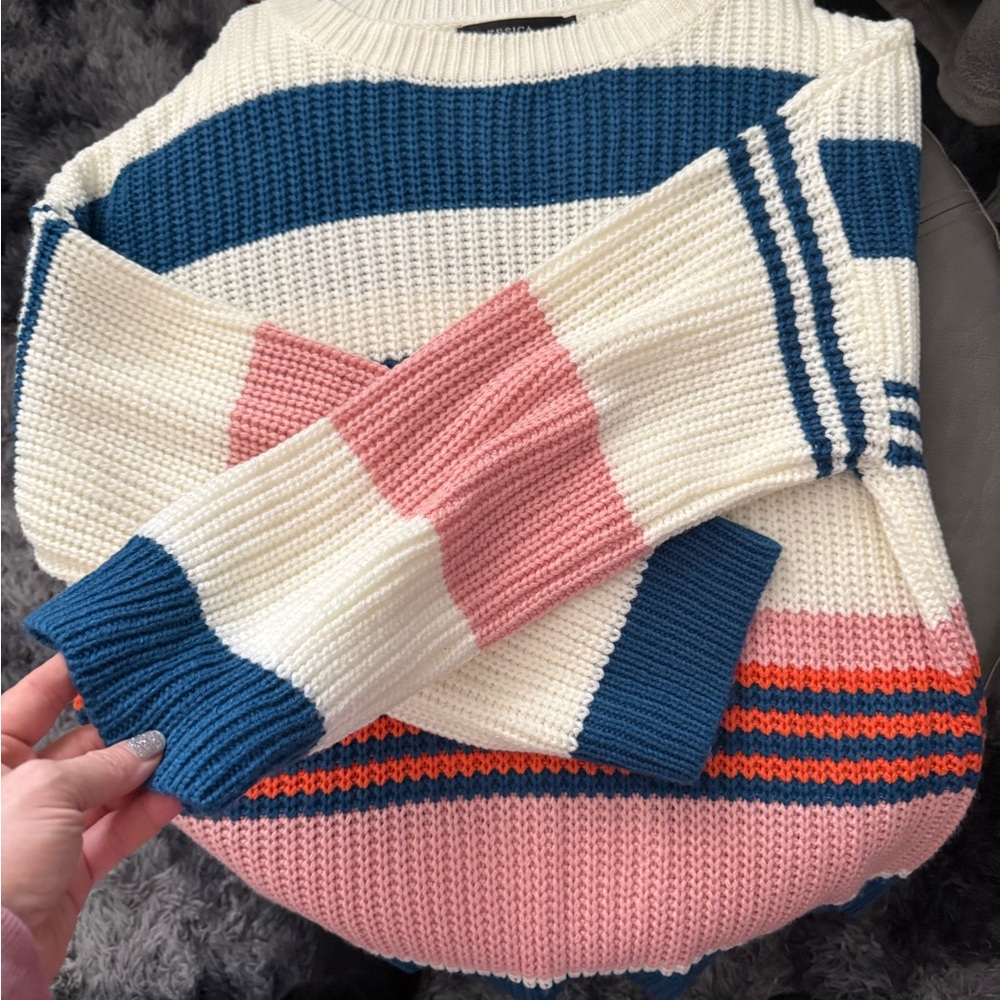 Colorful Striped Women's Sweater